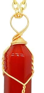 Carnelian Pendant Necklace