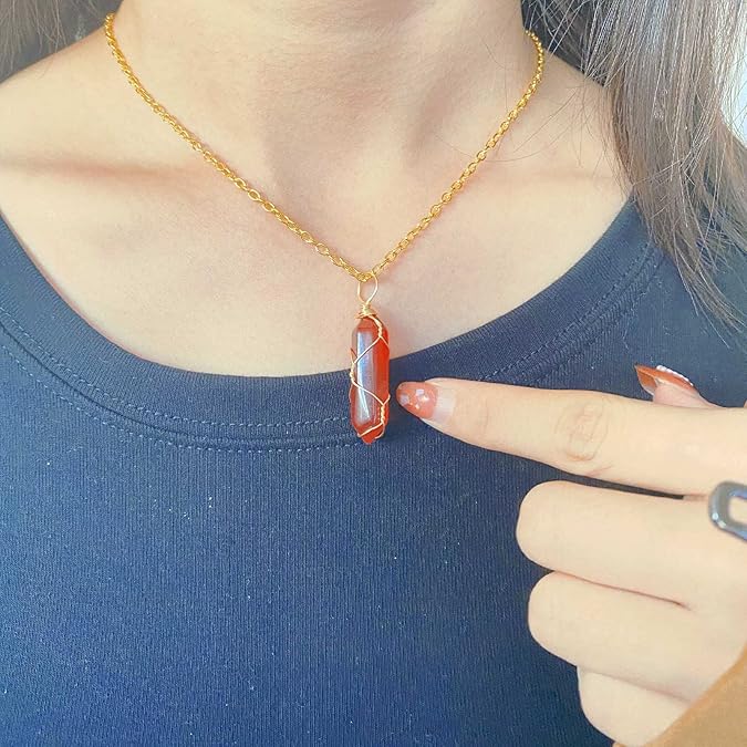 Carnelian Pendant Necklace - Image 2
