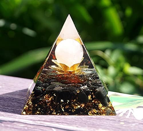 Rose Quartz Obsidian Pyramid - Image 6